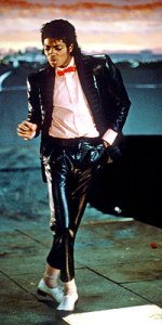 Michael Jackson in Billy Jean video in 1983